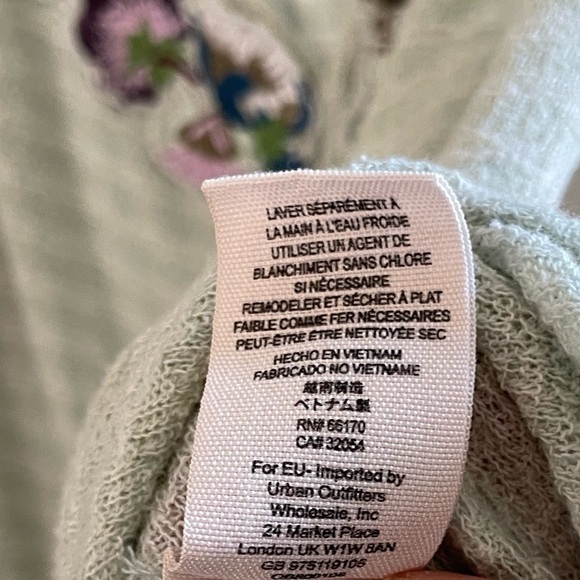 Free People Womens Frida Embroidered Faux-Wrap Tank Top Knit Blouse | Size Small - Picture 8 of 10